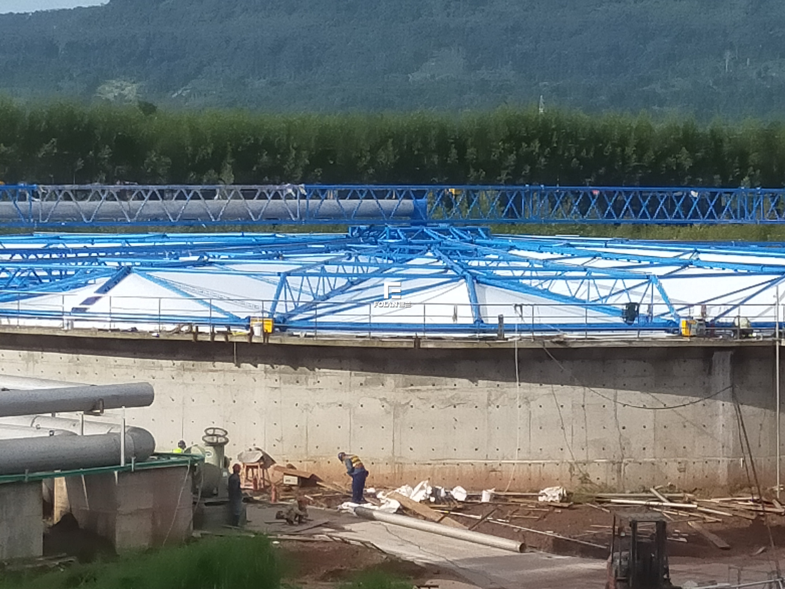 太陽紙業(yè)--老撾隨動式污水池加蓋項(xiàng)目