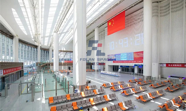 虎門高鐵站室內天花吊頂膜結構項目