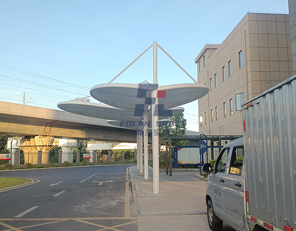 深北動車所地區(qū)單身宿舍膜結構車棚